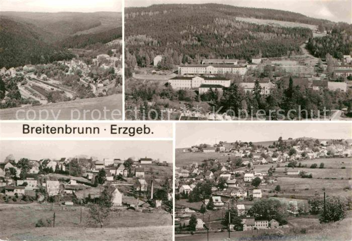 Breitenbrunn Erzgebirge Panorama Teilansichten