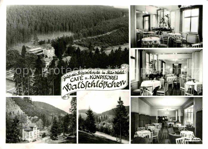 Friedrichroda Cafe Konditorei Waldschloesschen Gastraeume