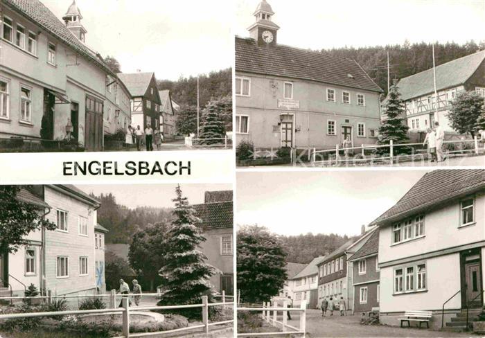 Engelsbach Dorfstrasse Rat der Gemeinde Kapelle Springbrunnen FDGB Erholungshei