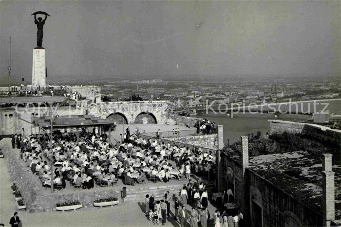 Budapest Gellert Berg Zitadelle Terrasse