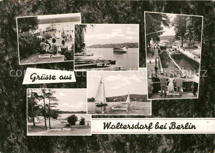Waltersdorf Koenigs-Wusterhausen Freibad Kalksee Schleuse Campingplatz Flakensee