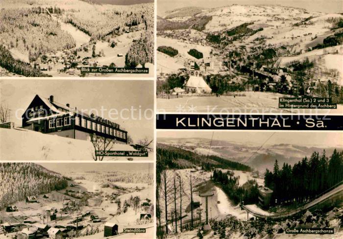 Klingenthal Vogtland Gr Aschbergschanze HO Sporthotel Waldgut Steindoebra Panora