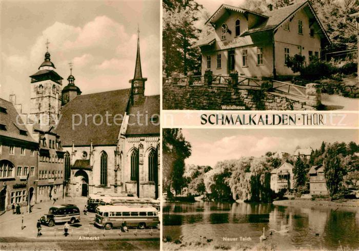 Schmalkalden Thueringen Altmarkt Waldhaus Neuer Teich