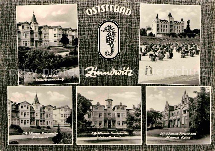 Zinnowitz Ostseebad Strasse der Voelkerfreundschaft IG Wismut Ferienheime Fortsc