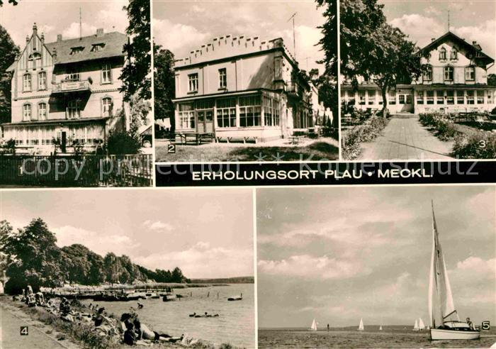 Plau Mecklenburg FDGB Erholungsheime Gesundbrunn Otto Brass und Waldheim am Plau