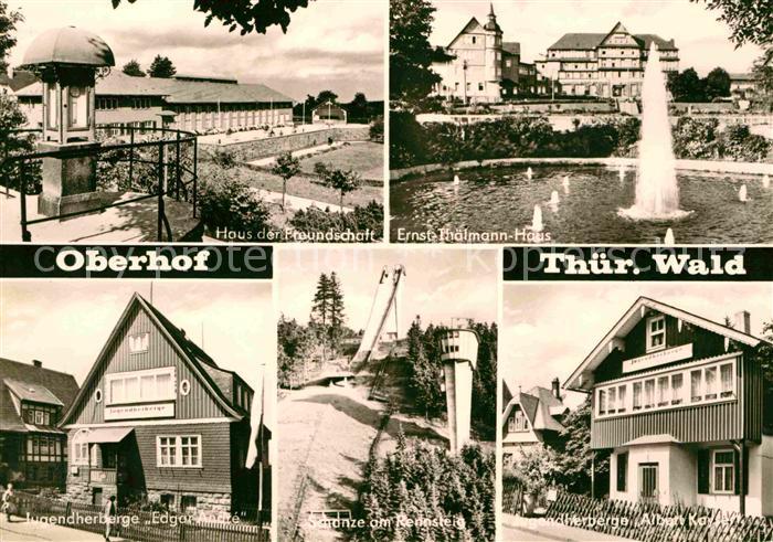 Oberhof Thueringen Haus der Freundschaft Thaelmann Haus Jugendherbergen Edgar An