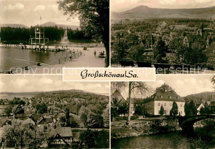 Grossschoenau Sachsen Waldstrandbad Hutbergblick Heimat und Damast Museum