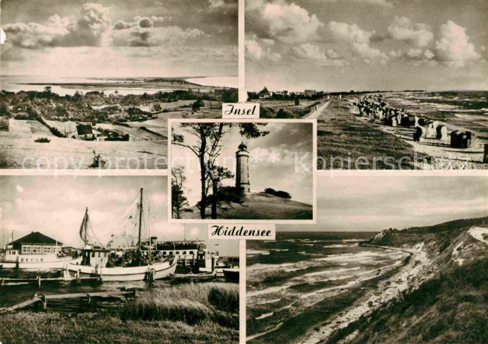 Vitte Hiddensee Strandpartien Fischerhafen Steilkueste