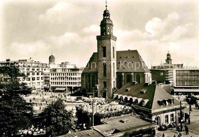 Frankfurt Main Hauptwache und Katharinen Kirche