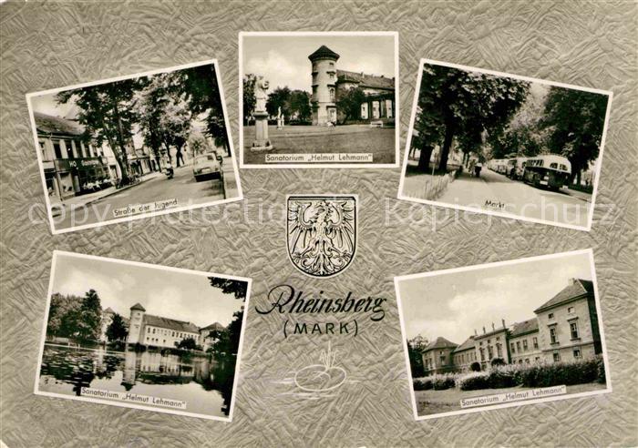 Rheinsberg Strasse der Jugend Sanatorium Helmut Lehmann Details Markt