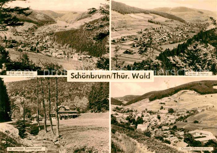 Schoenbrunn Schleusegrund Koepfchenblick OT Schoenau Tannengrund Oberneubrunn