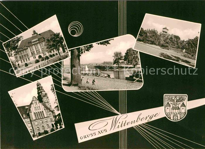 Wittenberge Prignitz Schloss Promenade Wasserturm Rathaus