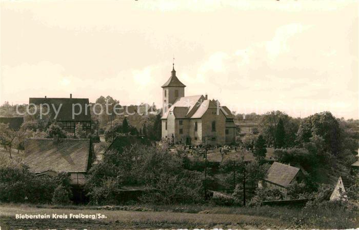 Bieberstein Sachsen Kirche Ortsansicht
