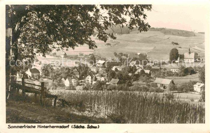 Hinterhermsdorf Ortsansicht Panorama
