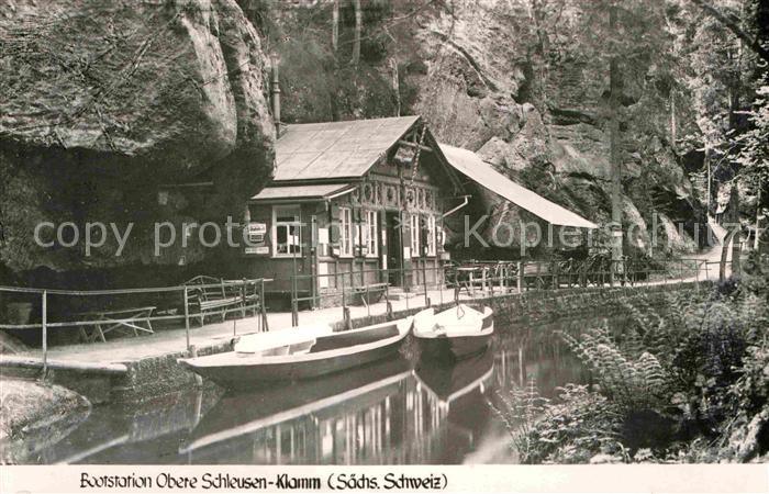 Kirnitzschtal Bootstation Obere Schleusenklamm