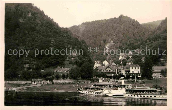 Saechsische Schweiz Rathen Weisse Flotte Elbe