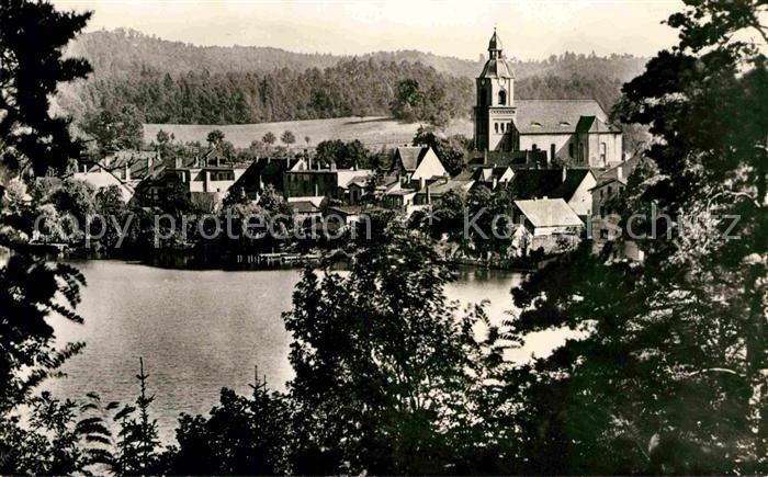 Buckow Maerkische Schweiz Ferdinandshoehe Kirche Ortsansicht
