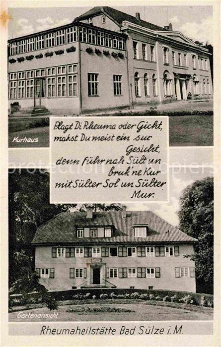 Suelze Bad Kurhaus Garten Gedicht Rheumaheilanstalt