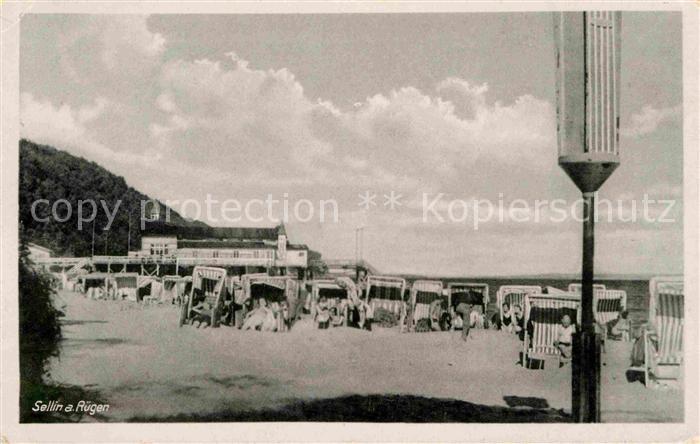 Sellin Ruegen Strand Koerbe Seebruecke Restaurant