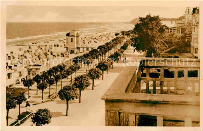 Bansin Ostseebad Strand Koerbe Promenade