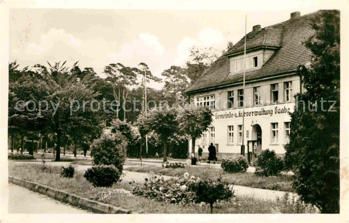 Baabe Ostseebad Ruegen Post Gemeinde Kurverwaltung Strandstrasse