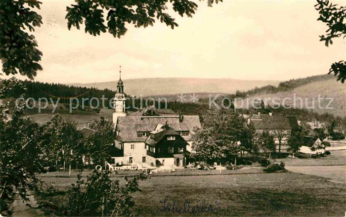 Schellerhau Kirche Ortsansicht