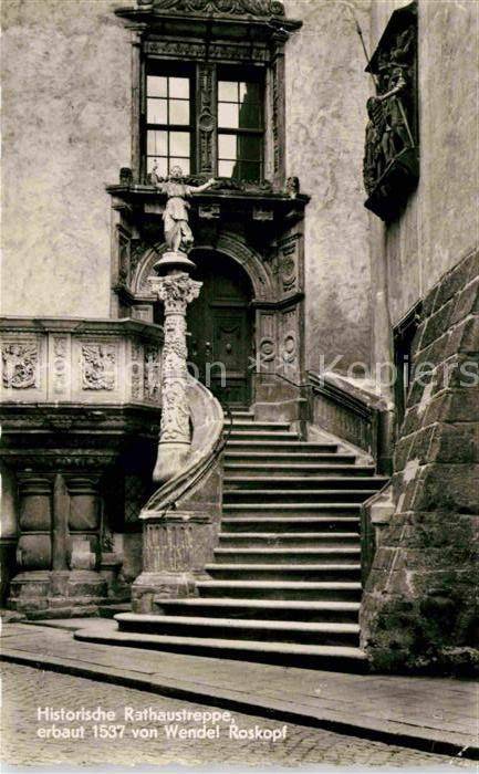 Goerlitz Sachsen Historische Rathaustreppe Wendel Roskopf