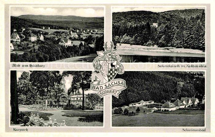 Sachsa Harz Bad Schmelzteich Schwimmbad Kurpark Knickberg