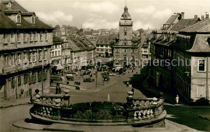 Gotha Thueringen Hauptmarkt Brunnen