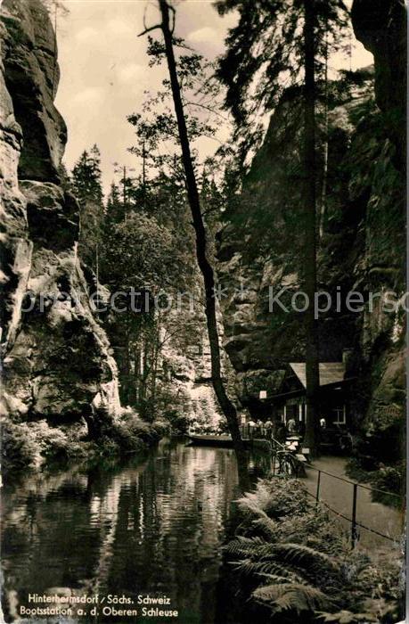 Hinterhermsdorf Bootsstation Oberen Schleuse