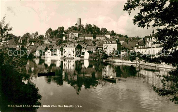 Lobenstein Bad Moorbad Blick von Inselbruecke
