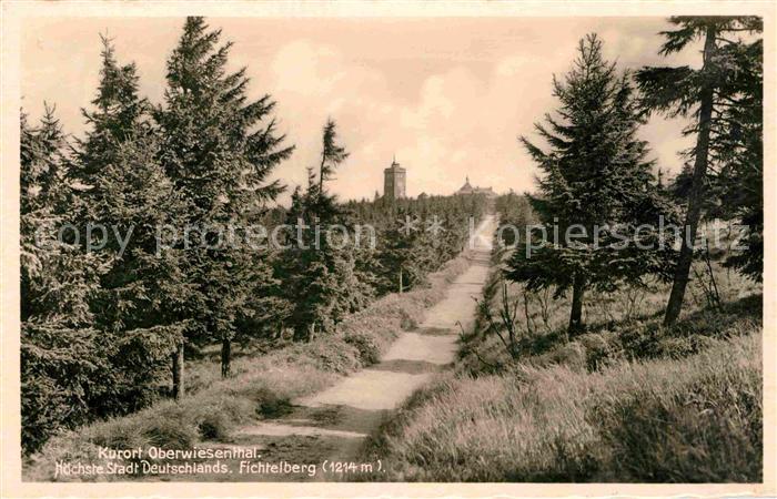 Oberwiesenthal Erzgebirge Kurort Fichtelberg