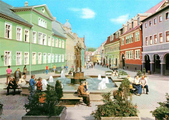 Suhl Thueringer Wald Steinweg Brunnen