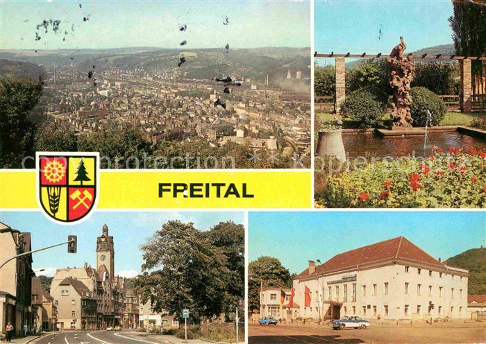 Freital Strochenbrunnen Dresdner Strasse Rathaus Klubhaus