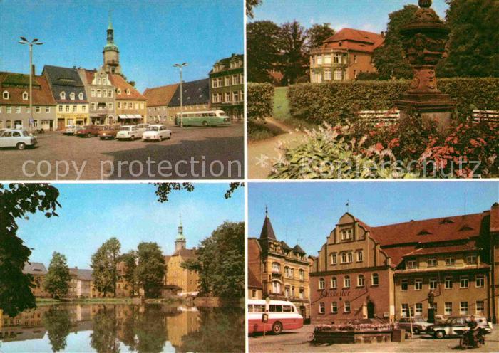 Pulsnitz Sachsen Platz Befreiung Klinik Schlossteich HO Gaststaette Ratskeller