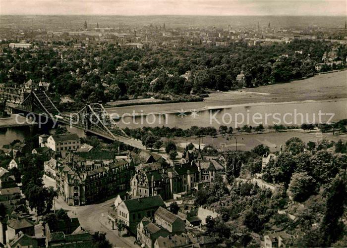 DRESDEN Elbe Oberloschwitz Blaues Wunder