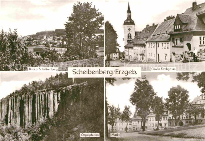 Scheibenberg Markt Orgelpfeifen Kirchgasse