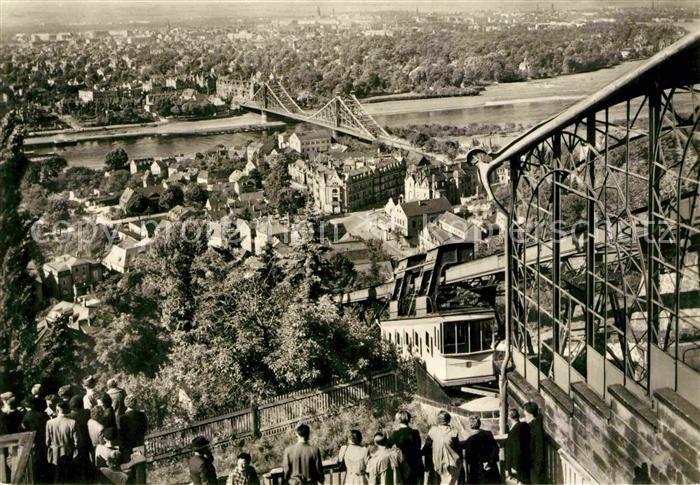 DRESDEN Elbe Loschwitz Blasewitz Schwebebahn