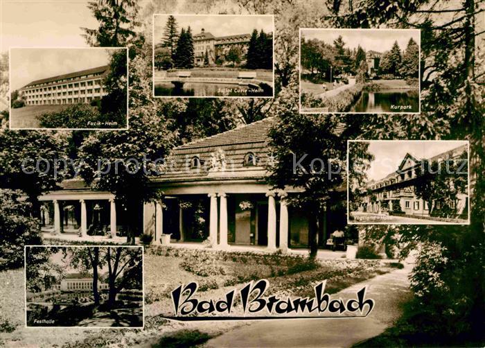 Brambach Bad Festhalle Vogtland Haus Kurpark Curie Heim Fucik