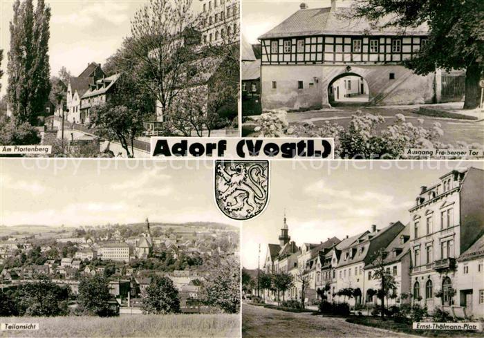 Adorf Vogtland Freiberger Tor Ernst Thaelmann Platz Pfortenberg