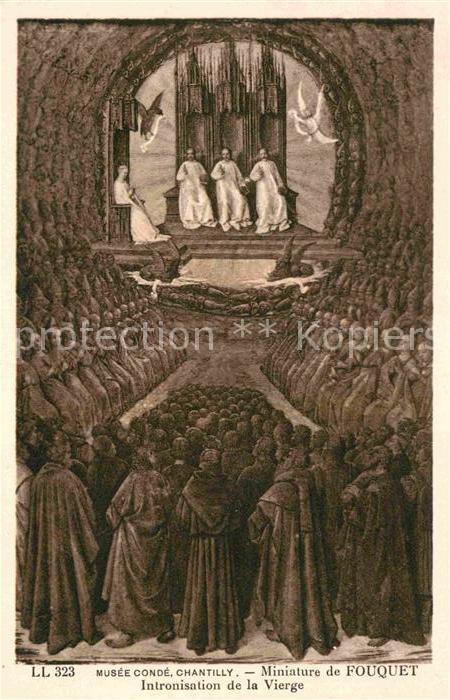 Chantilly Musee conde Miniature de Fouquet Intronisation de la Vierge