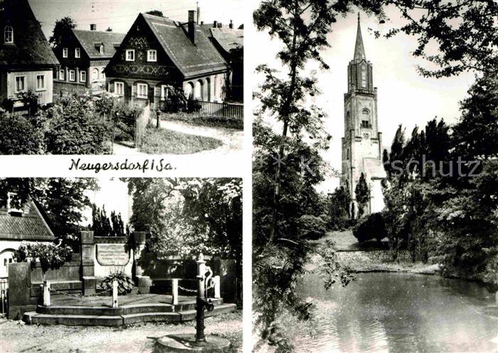 Neugersdorf Sachsen Gruendungsviertel Gruendungsstein Denkmal Kirche
