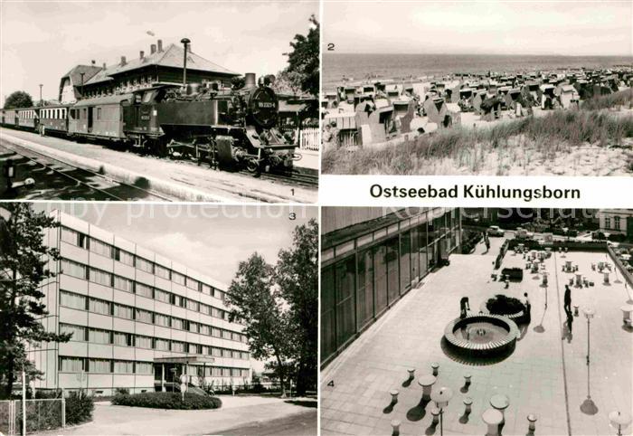 Kuehlungsborn Ostseebad Baederbahn Molli Dampflokomotive Strand FDGB Ferienheim