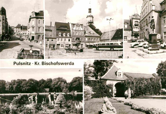 Pulsnitz Sachsen Ziegenbalgplatz Platz der Befreiung Rietschel Denkmal Walkmuehl
