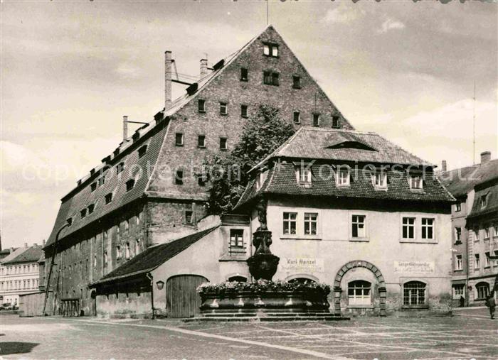 Zittau Marstall Brunnen Handabzug