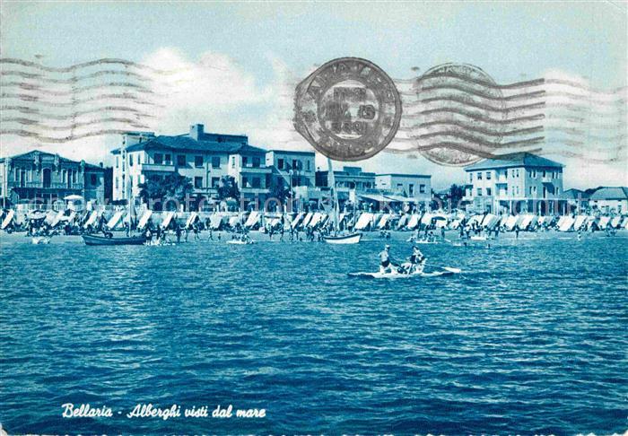Bellaria Alberghi visti dal mare Hotels am Strand
