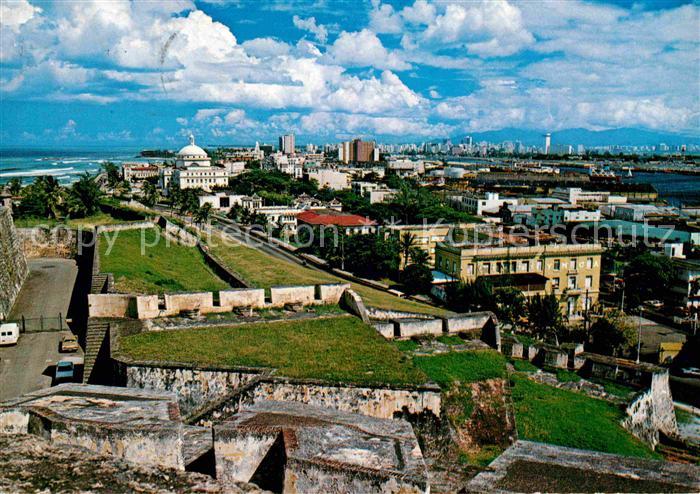 San Juan Puerto Rico Vista del Capitolio desde el Castillo San Cristobal