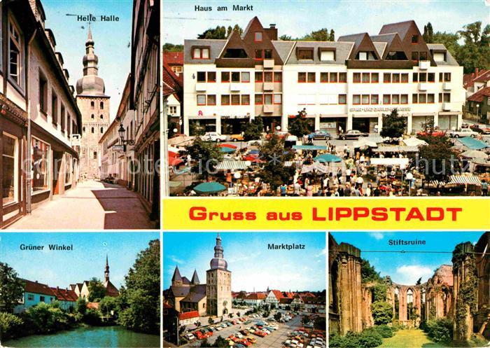 Lippstadt Helle Halle Haus am Markt Gruener Winkel Marktplatz Stiftsruine