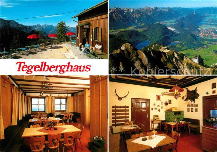 Schwangau Tegelberghaus Berggaststaette Alpenpanorama Fernsicht