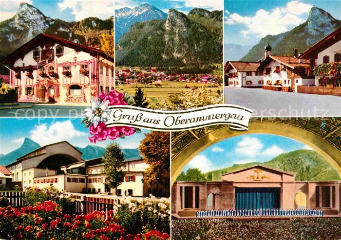 OBERAMMERGAU Bayern Passionsspielort Pilatushaus Dedlerstrasse Buehne Chor der P